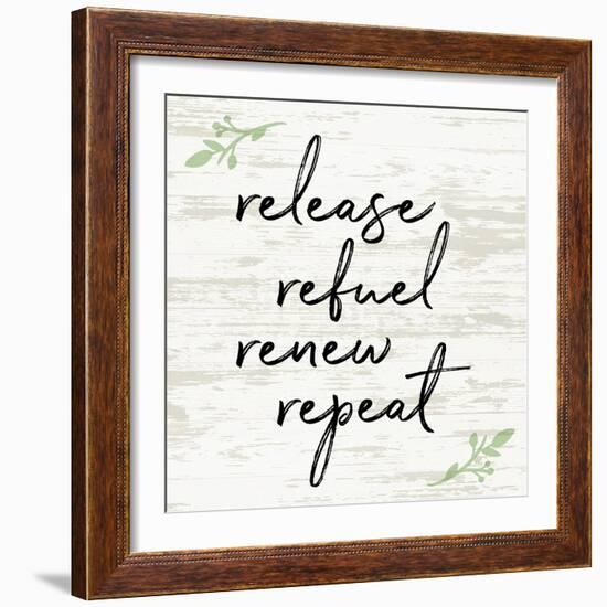 Release Refuel Renew Repeat-Anna Quach-Framed Art Print