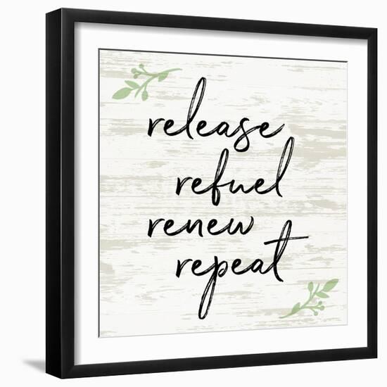 Release Refuel Renew Repeat-Anna Quach-Framed Art Print