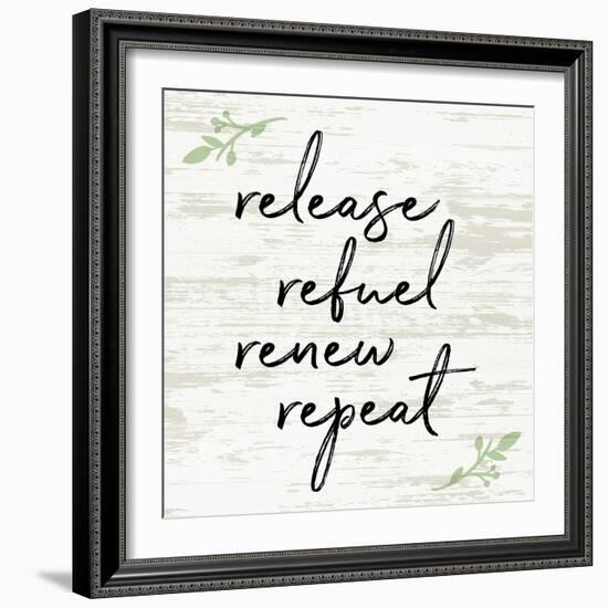 Release Refuel Renew Repeat-Anna Quach-Framed Art Print