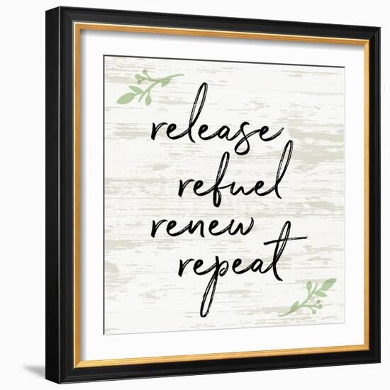 Release Refuel Renew Repeat-Anna Quach-Framed Art Print