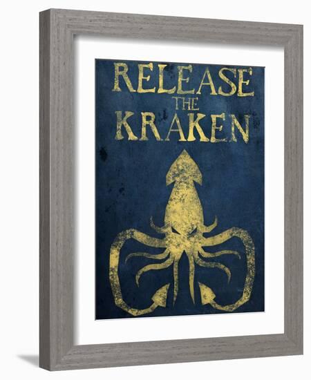 Release The Kraken-null-Framed Premium Giclee Print