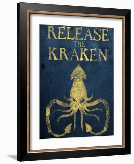 Release The Kraken-null-Framed Premium Giclee Print