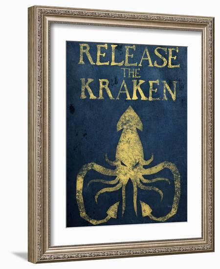 Release The Kraken-null-Framed Art Print