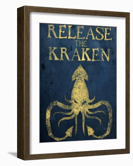 Release The Kraken-null-Framed Art Print