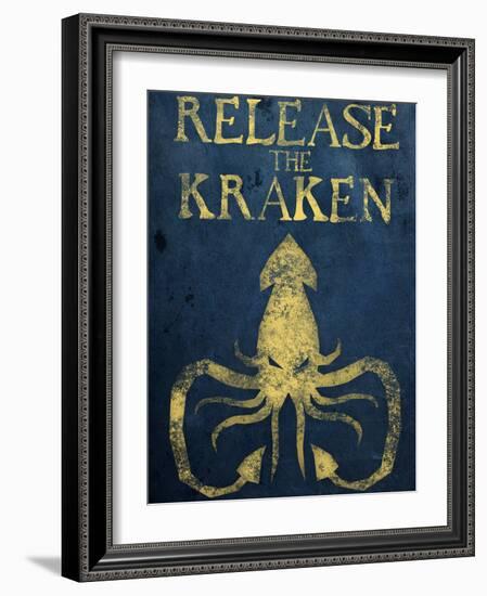 Release The Kraken-null-Framed Art Print