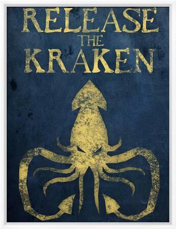 Release The Kraken Quote Release The Kraken' Art Print | Art.com