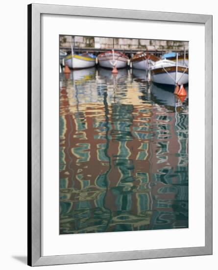 Relections, Nice Harbour, Cote d'Azur, France-Doug Pearson-Framed Photographic Print