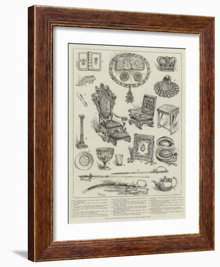 Relics at the Guelph Exhibition, New Gallery, Regent Street-Frank Watkins-Framed Giclee Print