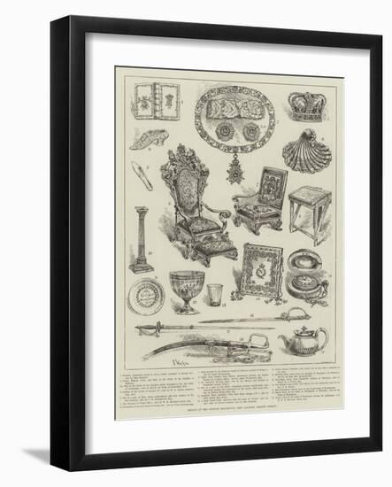 Relics at the Guelph Exhibition, New Gallery, Regent Street-Frank Watkins-Framed Giclee Print