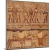 Relief Barque Procession, Karnak Temple, Luxor, Thebes, Egyp, Africa (Photo)-null-Mounted Giclee Print