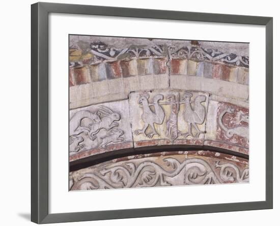 Relief Decorated Archvolt with Imaginary Animals, 1225-Adamino Di San Giorgio-Framed Photographic Print