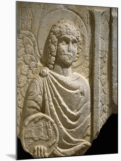 Relief Depicting Archangel Gabriel, Early Christian Period, 6th Century-null-Mounted Giclee Print