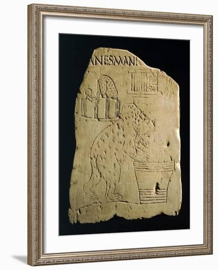 Relief Depicting Bears, Jugglers and Tumblers,-null-Framed Giclee Print