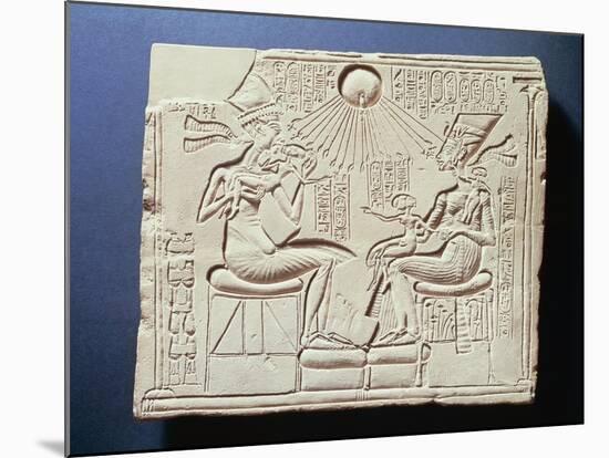 Relief Depicting King Amenhotep Iv-null-Mounted Giclee Print