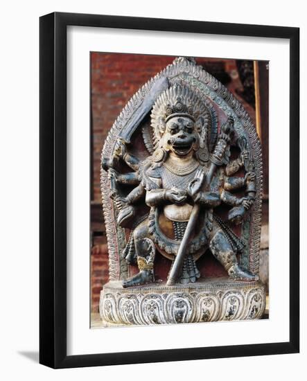 Relief Depicting Monstrous Figure-null-Framed Giclee Print