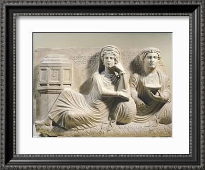 Relief Depicting the Couple Bolaia and Mola, from the Tomb of Ta'I in  Palmyra, Syria' Giclee Print | Art.com