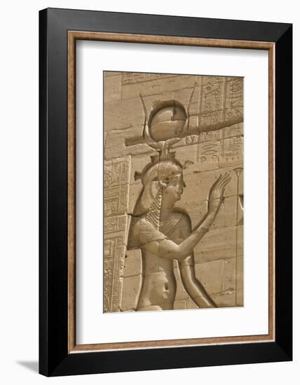 Relief Depicting the Goddess Hathor-Richard Maschmeyer-Framed Photographic Print