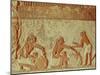 Relief Depicting the Making and Baking of Bread, Old Kingdom-null-Mounted Giclee Print