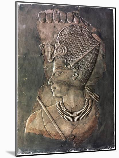 Relief depicting the Pharaoh Amenhotep III, Ancient Egyptian, 18th dynasty, c1390-1352 BC-Werner Forman-Mounted Photographic Print