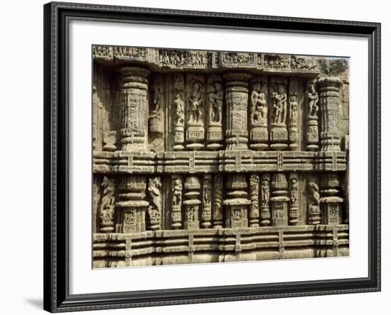 Relief from Hindu Sun Temple in Konarak-null-Framed Photographic Print