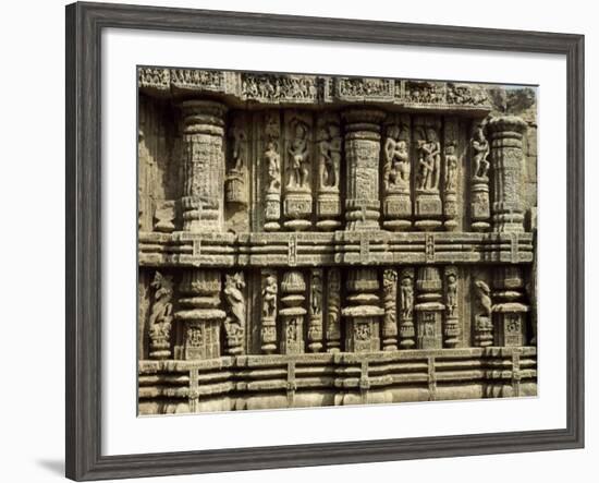 Relief from Hindu Sun Temple in Konarak-null-Framed Photographic Print