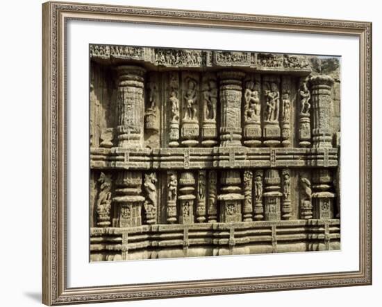 Relief from Hindu Sun Temple in Konarak-null-Framed Photographic Print