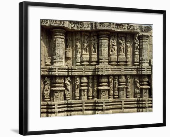 Relief from Hindu Sun Temple in Konarak-null-Framed Photographic Print