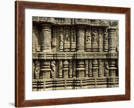 Relief from Hindu Sun Temple in Konarak-null-Framed Photographic Print