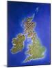 Relief Map of the United Kingdom And Eire-Julian Baum-Mounted Photographic Print