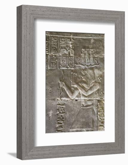 Relief of a Priest, Temple of Horus, Edfu, Egypt, North Africa, Africa-Richard Maschmeyer-Framed Photographic Print