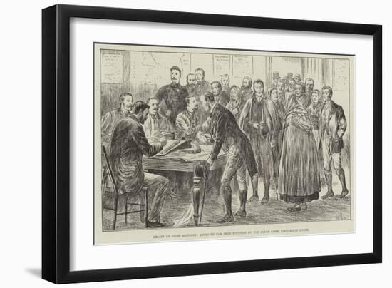 Relief of Irish Distress, Applying for Seed Potatoes at the Board Room, Clonakilty Union-null-Framed Giclee Print