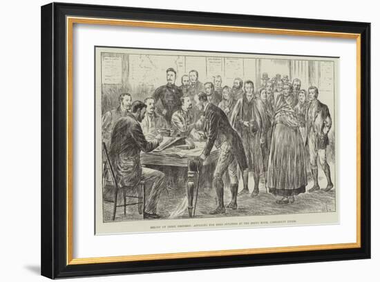 Relief of Irish Distress, Applying for Seed Potatoes at the Board Room, Clonakilty Union-null-Framed Giclee Print