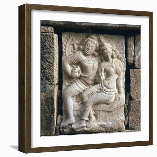 Relief of 'lovers' at Isurumuni in Sri Lanka, 4th century. Artist: Unknown-Unknown-Framed Giclee Print