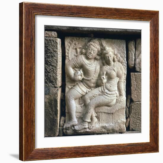 Relief of 'lovers' at Isurumuni in Sri Lanka, 4th century. Artist: Unknown-Unknown-Framed Giclee Print