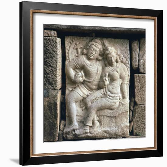 Relief of 'lovers' at Isurumuni in Sri Lanka, 4th century. Artist: Unknown-Unknown-Framed Giclee Print