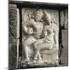 Relief of 'lovers' at Isurumuni in Sri Lanka, 4th century. Artist: Unknown-Unknown-Mounted Giclee Print