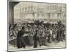 Relief of Paris, the English Gift of Food, Entrance to the Magasin Du Bon Marche, Rue De Sevres-null-Mounted Giclee Print
