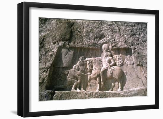 Relief of Shapur I, Naqsh-I-Rustam, Iran-Vivienne Sharp-Framed Photographic Print