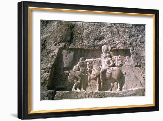 Relief of Shapur I, Naqsh-I-Rustam, Iran-Vivienne Sharp-Framed Photographic Print