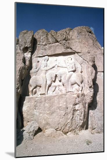 Relief of the Investiture of Ardashir I, Naqsh-I-Rustam, Iran-Vivienne Sharp-Mounted Photographic Print