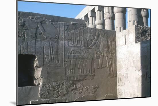 Relief of the Pharaoh Smiting His Enemies, Temple Sacred to Amun, Mut and Khons, Luxor, Egypt-CM Dixon-Mounted Photographic Print