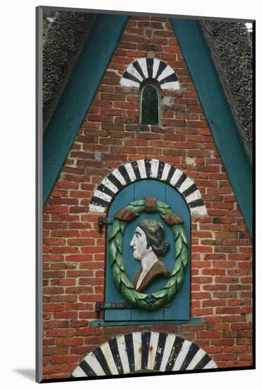 Relief over the Door of a Captain's House at the Frachtenstegelk at Keitum on the Island of Sylt-Uwe Steffens-Mounted Photographic Print