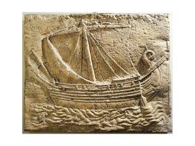 'Relief Portraying Phoenician Merchant Ship' Giclee Print ...