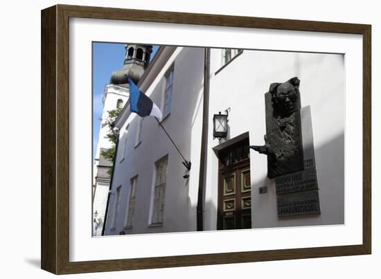 Relief Sculpture of Voldemar Panso, Tallin, Estonia, 2011-Sheldon Marshall-Framed Photographic Print