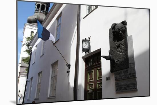 Relief Sculpture of Voldemar Panso, Tallin, Estonia, 2011-Sheldon Marshall-Mounted Photographic Print