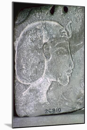 Relief showing the head of Akhenaten, 14th century BC. Artist: Unknown-Unknown-Mounted Giclee Print