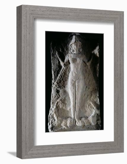 Relief thought to represent the goddess Lilith, Babylonian, 2000-1600 BC-Werner Forman-Framed Photographic Print