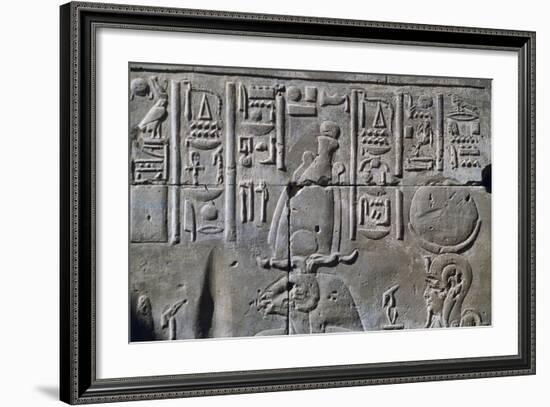 Relief with Hieroglyphics-null-Framed Giclee Print