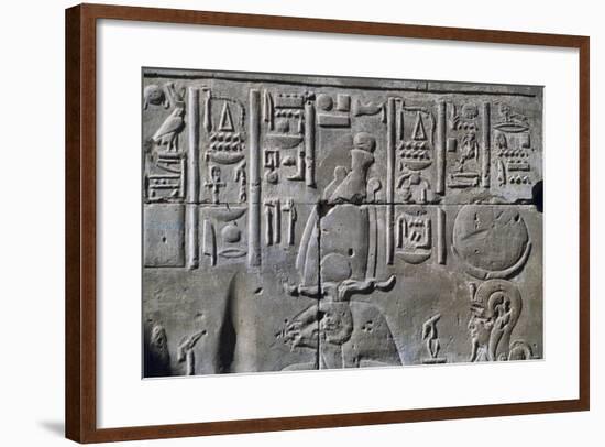 Relief with Hieroglyphics-null-Framed Giclee Print