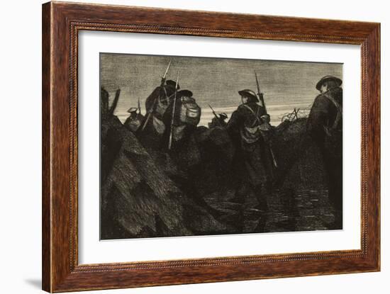 Reliefs at Dawn, 1918 (Litho)-Christopher Richard Wynne Nevinson-Framed Giclee Print
